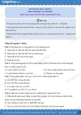 Đề thi giữa kì 2 Sinh 10 Cánh diều - Đề số 3